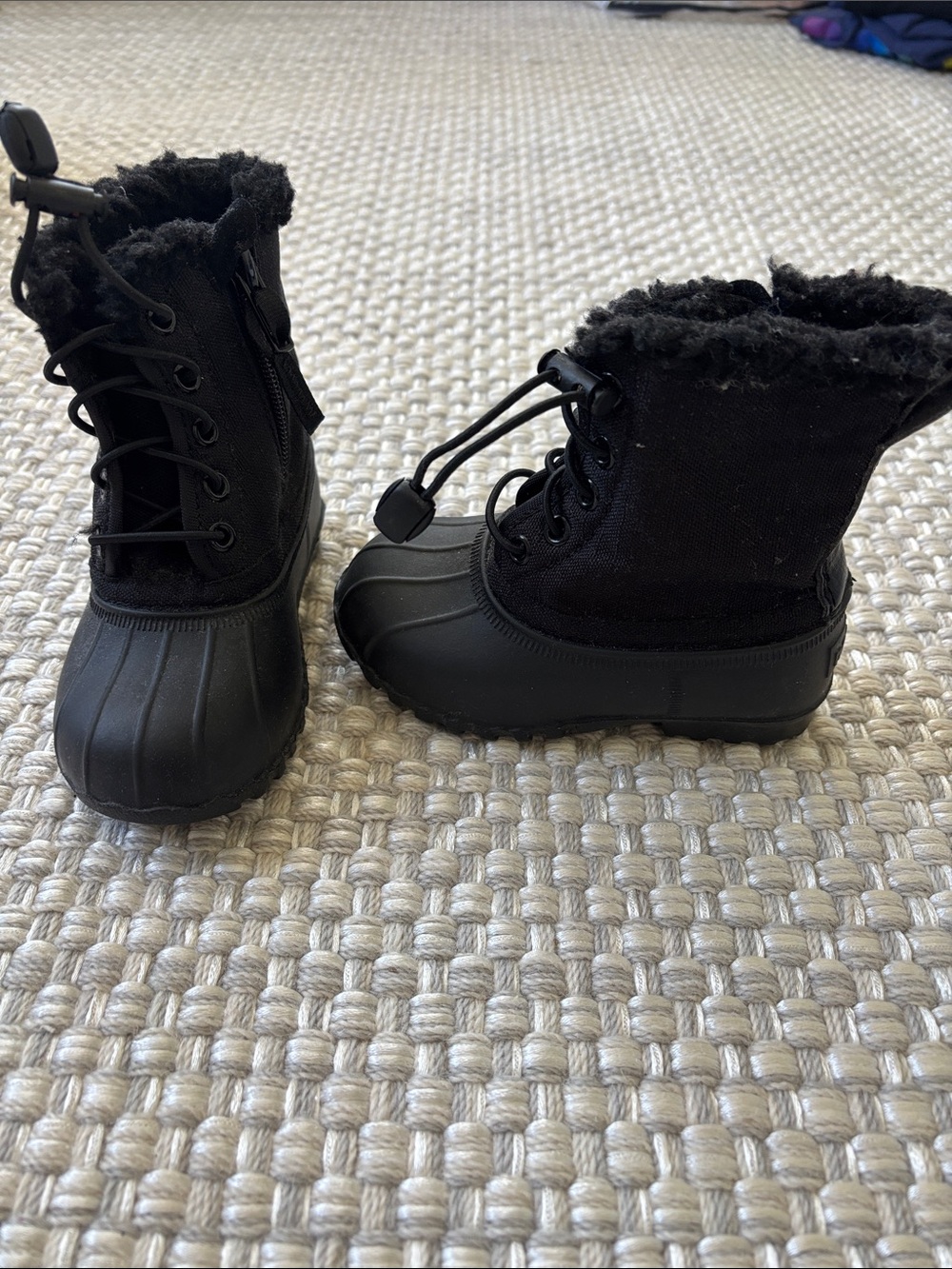Native Shoes Kids Black Winter Duck Boots